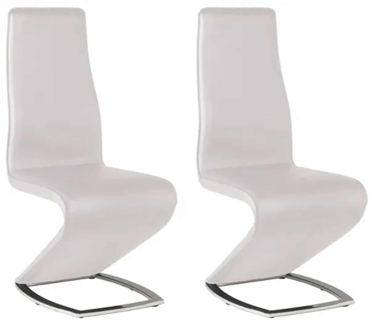 Tarra Dining Chair - Set of 2 in White by Chintaly Imports