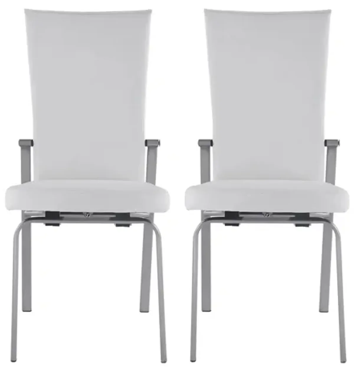 Mollie Dining Chair - Set of 2 in White by Chintaly Imports