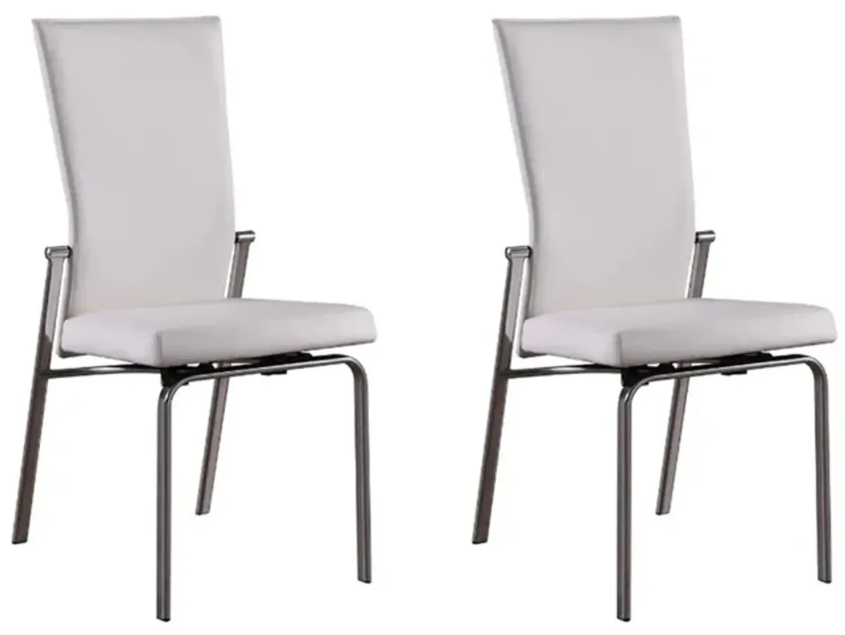 Paloma Dining Chair - Set of 2 in White by Chintaly Imports