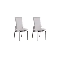 Paloma Dining Chair - Set of 2 in White by Chintaly Imports