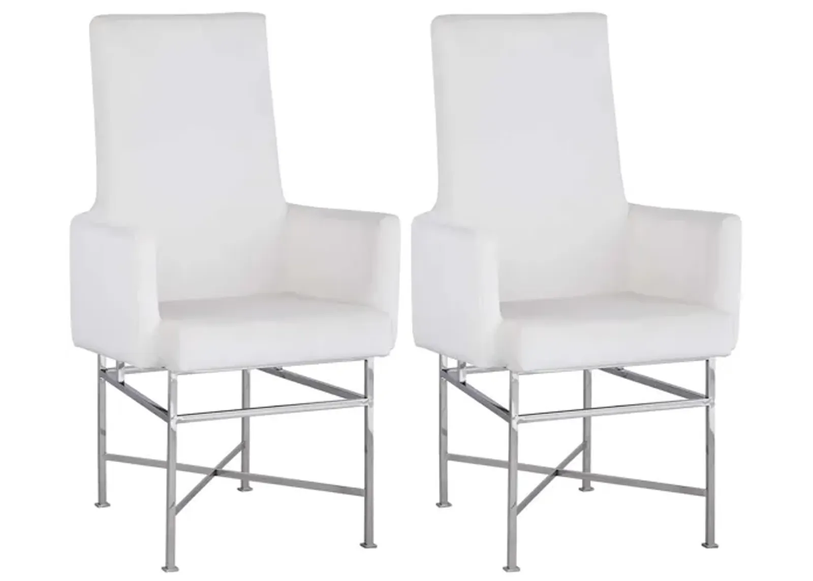 Kandell Arm Chair - Set of 2 in Cream by Chintaly Imports