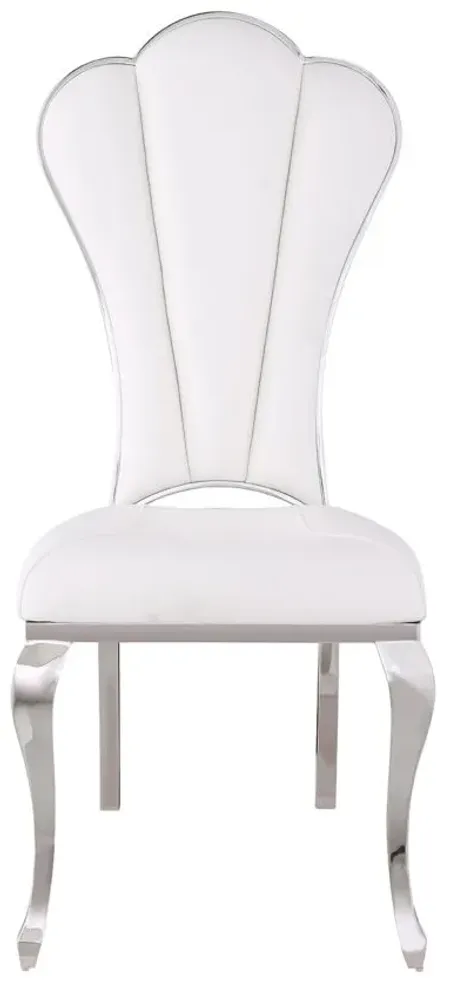 Raegan Dining Chair - Set of 2 in White by Chintaly Imports