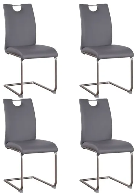Carina Dining Chair - Set of 4 in Gray by Chintaly Imports