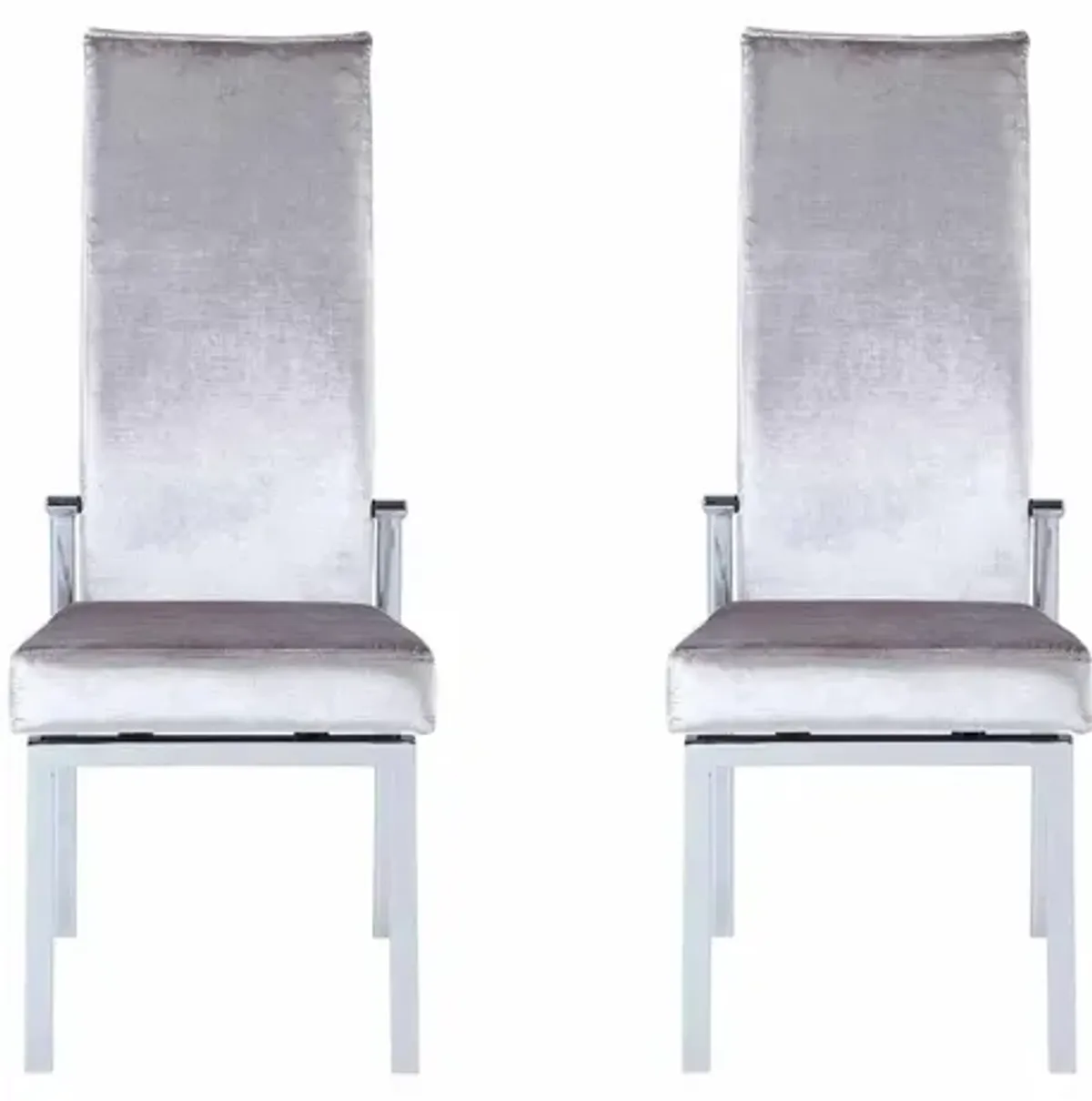 Anabel Dining Chair - Set of 2 in Gray by Chintaly Imports