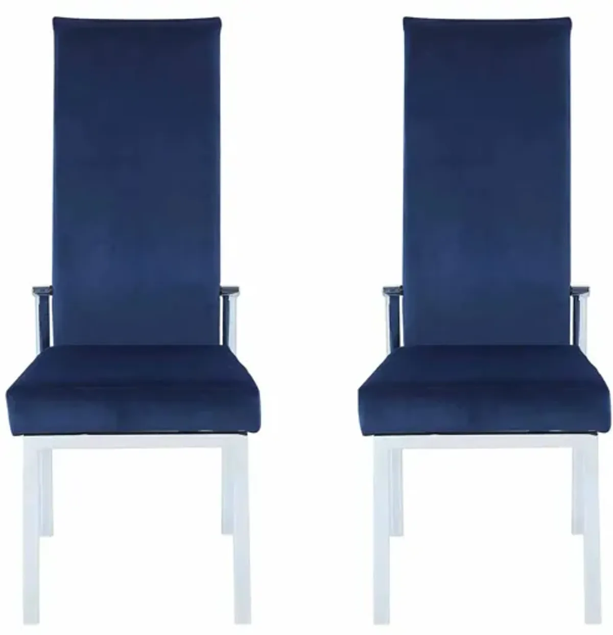 Anabel Dining Chair - Set of 2 in Blue by Chintaly Imports