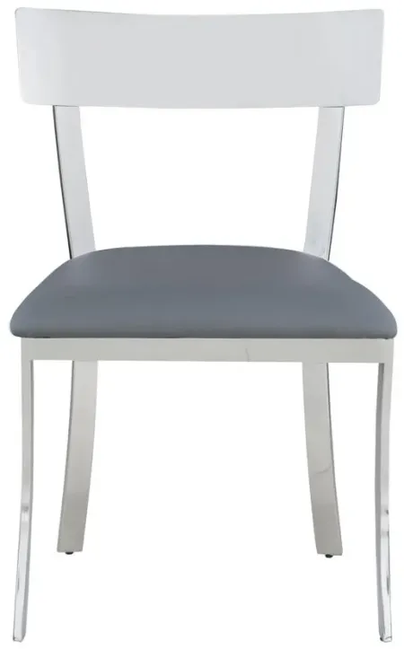 Maiden Side Chair - Set of 2 in Gray by Chintaly Imports