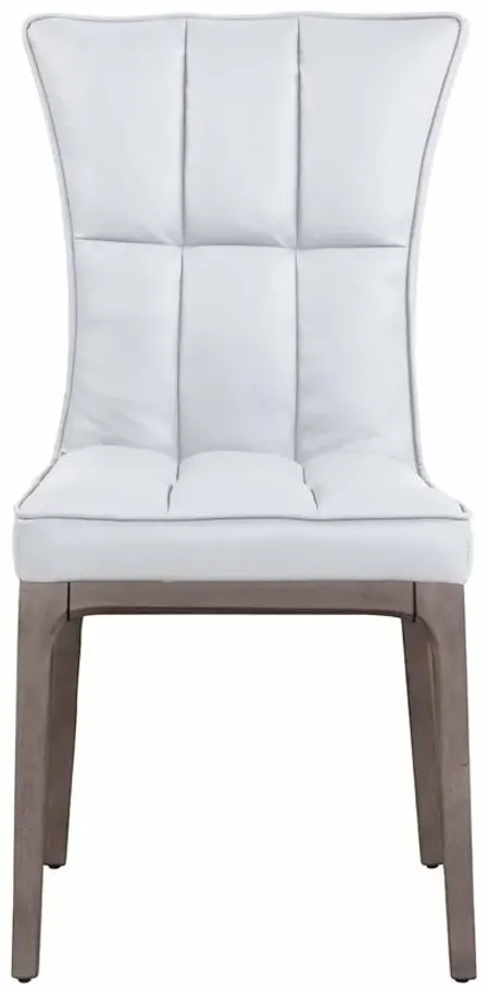Peggie Dining Chair - Set of 2 in White by Chintaly Imports