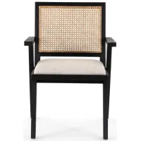 Irondale Upholstered Dining Chair in Natural Cane by Four Hands
