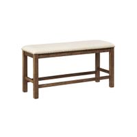 Montana Counter-Height Dining Bench in Beige / Grayish Brown by Ashley Furniture