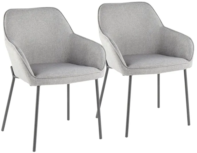 Daniella Dining Chair - Set of 2 in Grey by Lumisource