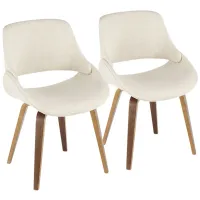 Fabrico Chair - Set of 2 in Cream by Lumisource