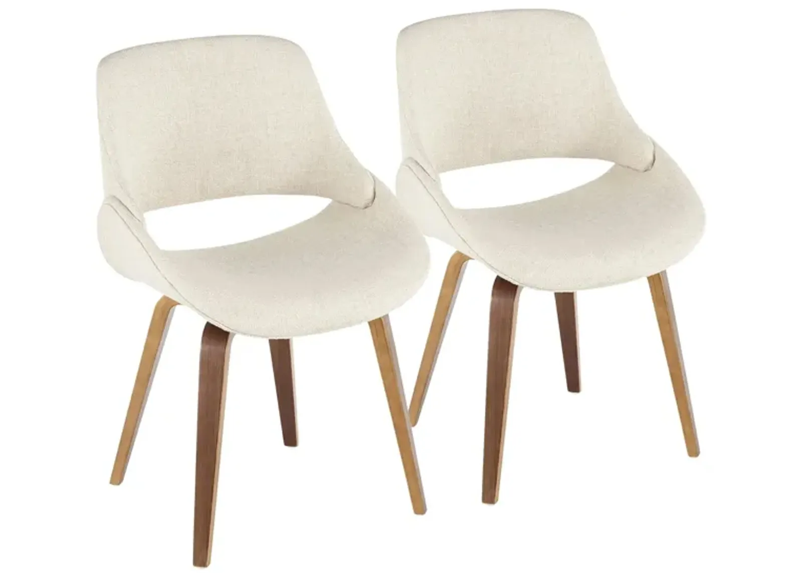 Fabrico Chair - Set of 2 in Cream by Lumisource