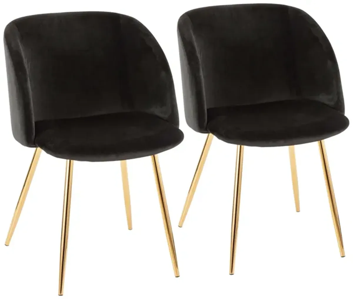 Fran Chair - Set of 2 in Black by Lumisource