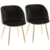Fran Chair - Set of 2 in Black by Lumisource