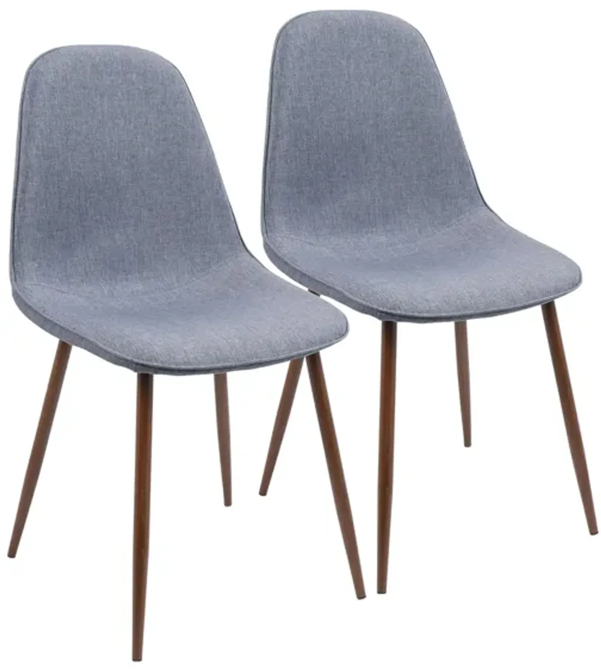 Pebble Dining Chair - Set of 2 in Blue by Lumisource