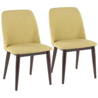 Tintori Dining Chair - Set of 2 in Green by Lumisource