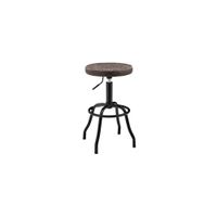 Eaton Gaslift Swivel Bar Stool in Vintage Coffee Brown by New Pacific Direct