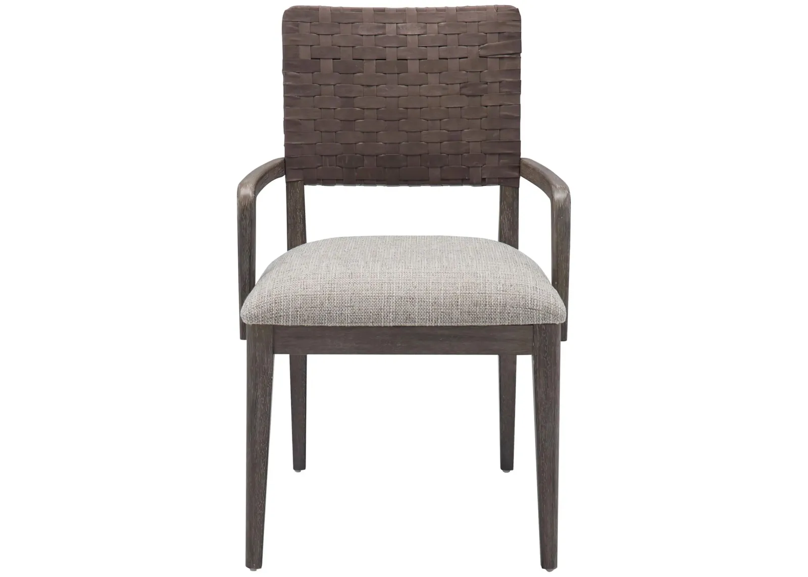 Castleton Upholstered Arm Chair in Smoked Oyster by Bellanest.