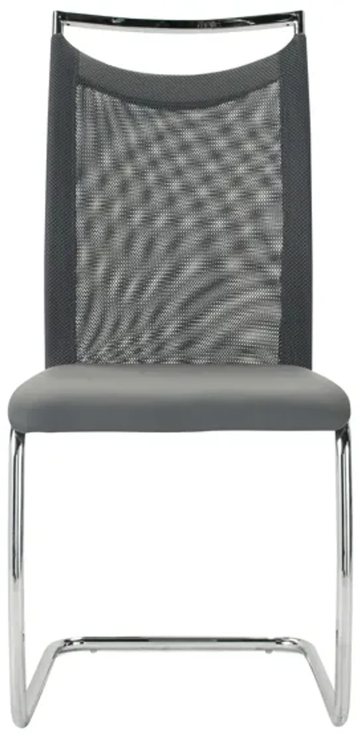 Nico Dining Chair in Gray / Chrome by Chintaly Imports