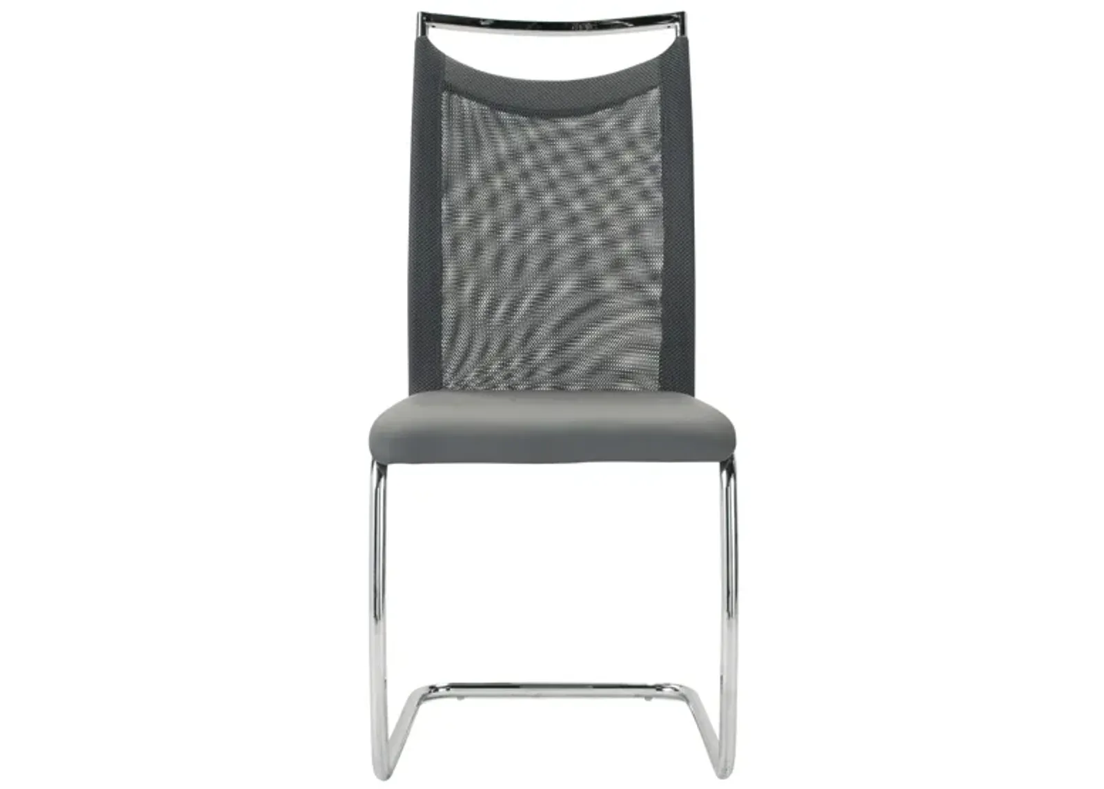 Nico Dining Chair in Gray / Chrome by Chintaly Imports