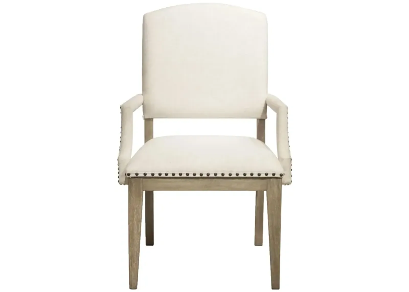 Myra Upholstered Dining Armchair in Natural by Riverside Furniture