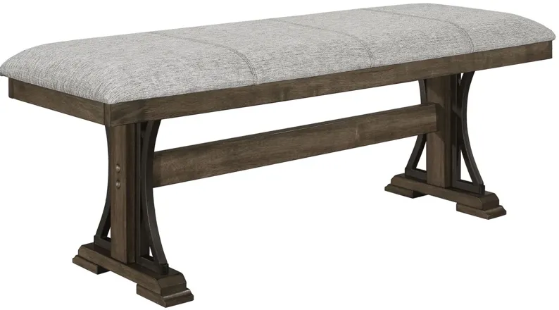 Carlson Dining Bench in Brownish Khaki by Crown Mark