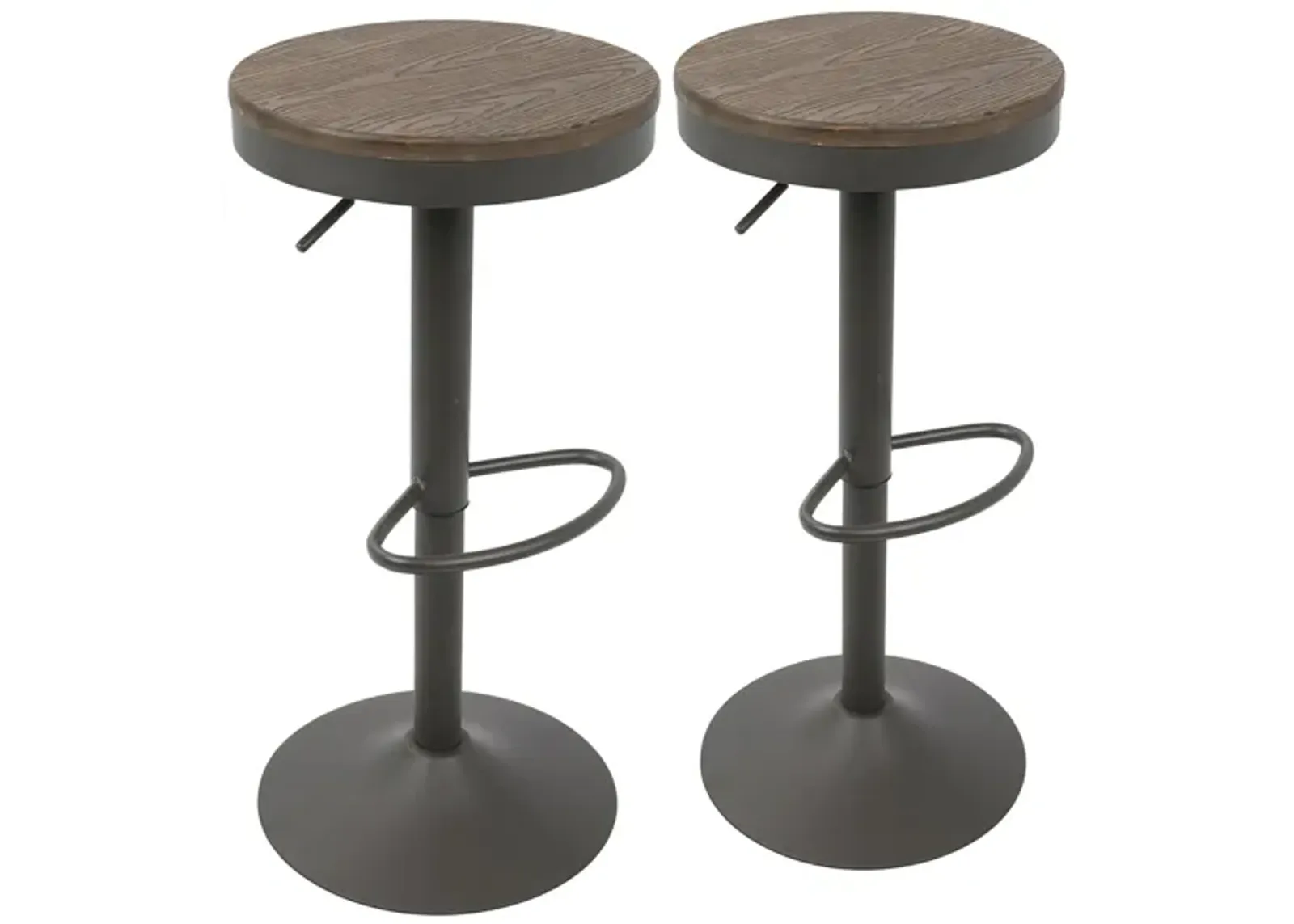 Dakota Barstool - Set of 2 in Grey by Lumisource