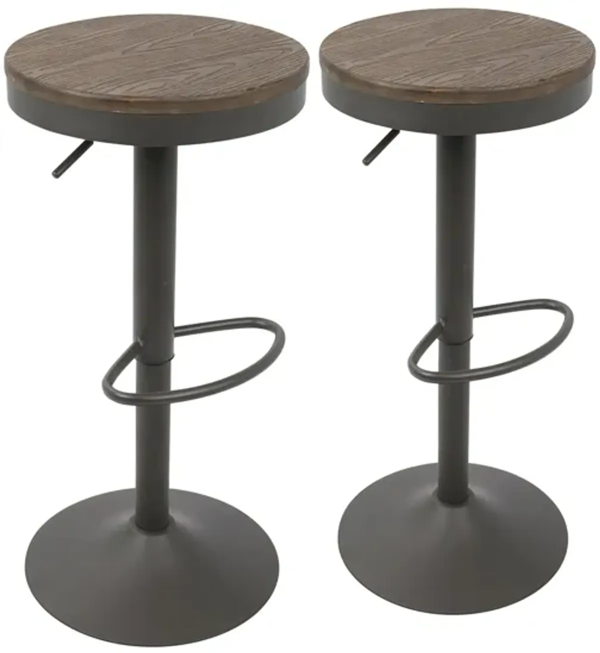 Dakota Barstool - Set of 2 in Grey by Lumisource