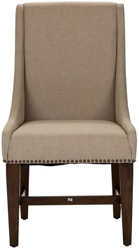 Denise Upholstered Dining Chair-Set of 2 in Medium Brown by Liberty Furniture