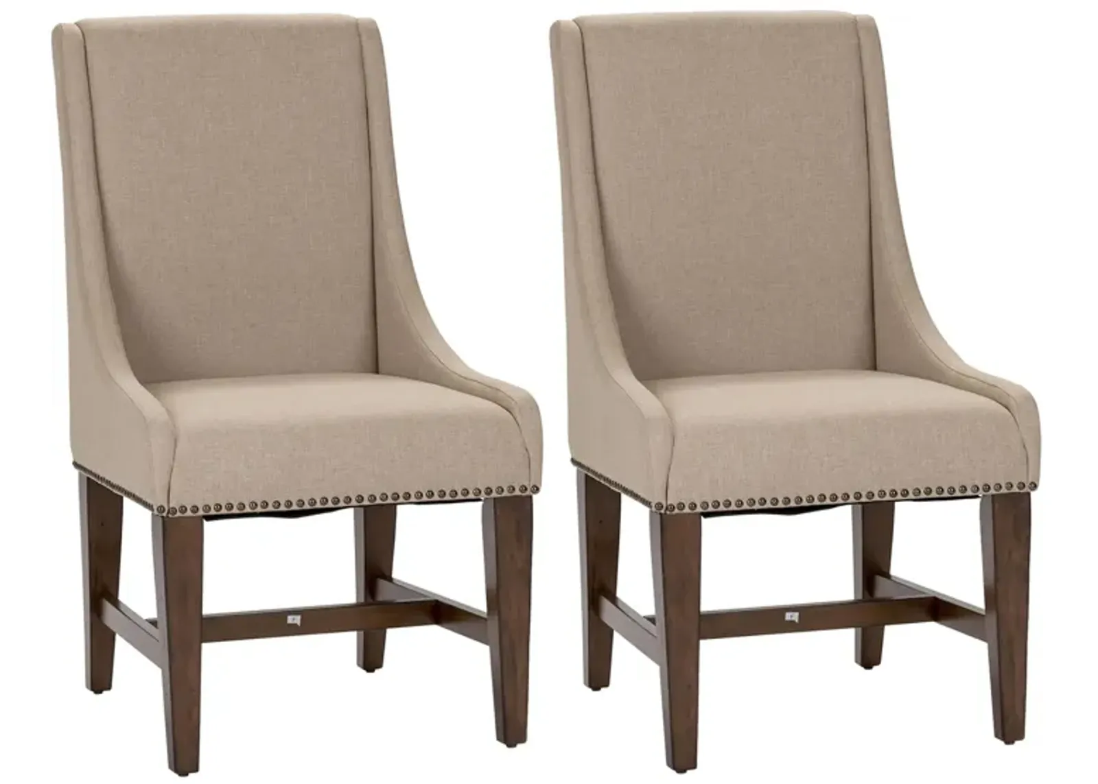 Denise Upholstered Dining Chair-Set of 2 in Medium Brown by Liberty Furniture