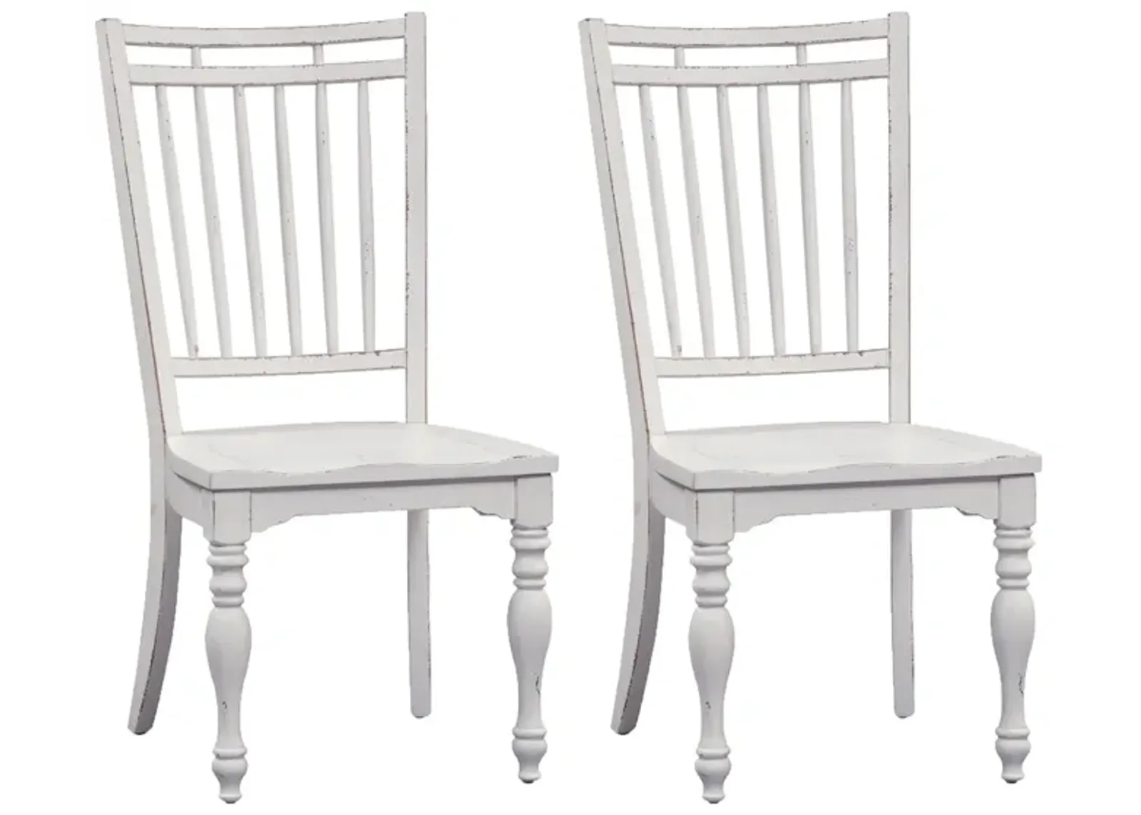 Forestport Spindle Back Dining Chair-Set of 2 in White by Liberty Furniture