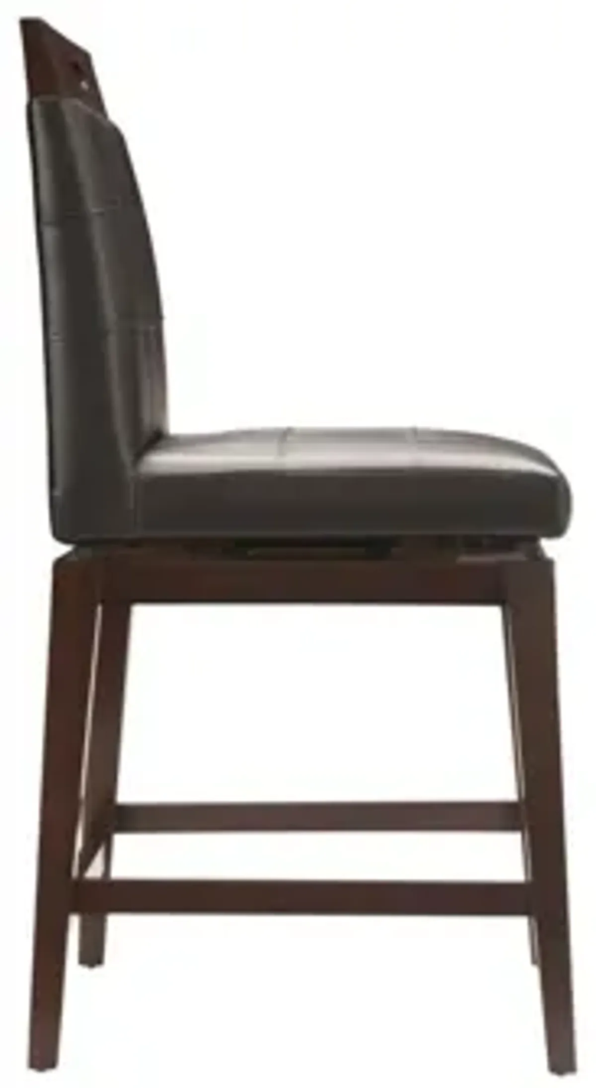 Danfield Swivel Counter Stool in Dark Brown by Bellanest