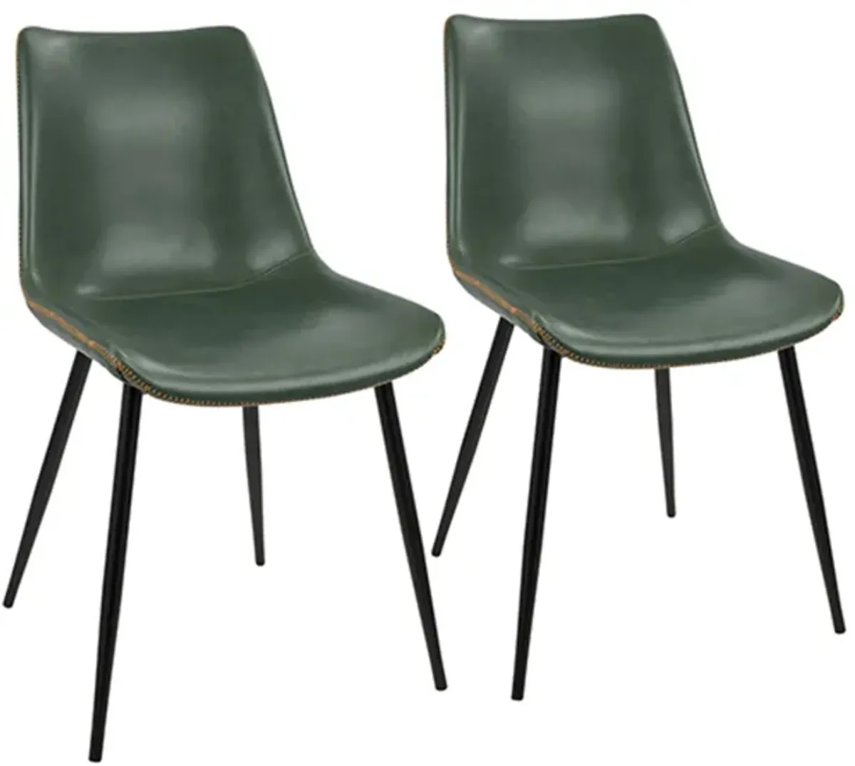 Durango Dining Chair - Set of 2 in Green by Lumisource