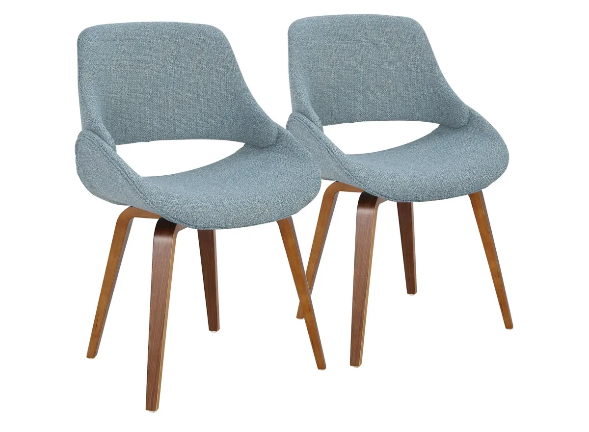 Fabrico Chair - Set of 2 in Blue by Lumisource