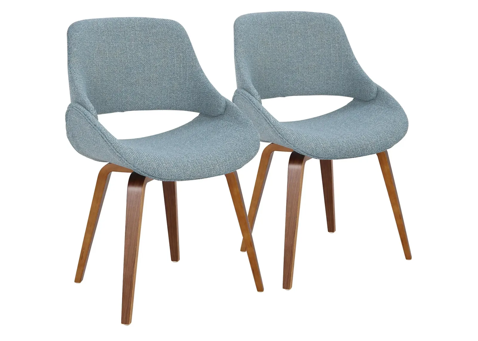 Fabrico Chair - Set of 2 in Blue by Lumisource