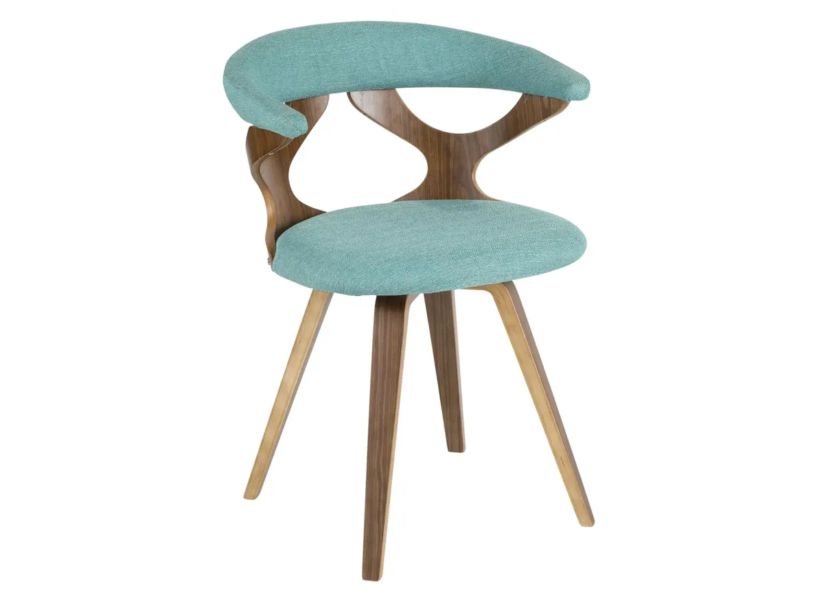 Gardenia Chair in Teal by Lumisource