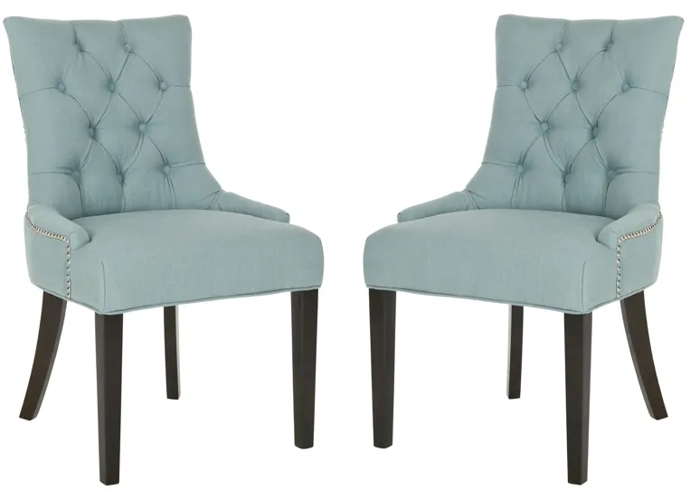 Abby Dining Chairs: Set of 2 in Sky Blue by Safavieh