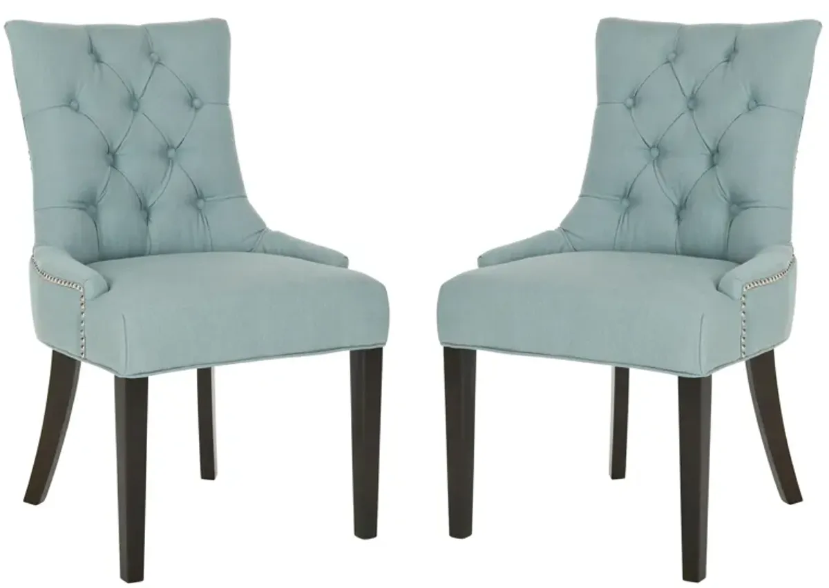 Abby Dining Chairs: Set of 2 in Sky Blue by Safavieh