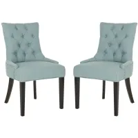 Abby Dining Chairs: Set of 2 in Sky Blue by Safavieh