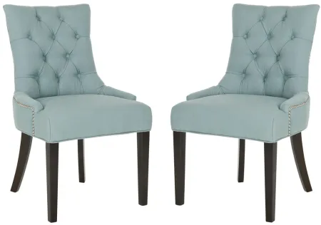 Abby Dining Chairs: Set of 2 in Sky Blue by Safavieh