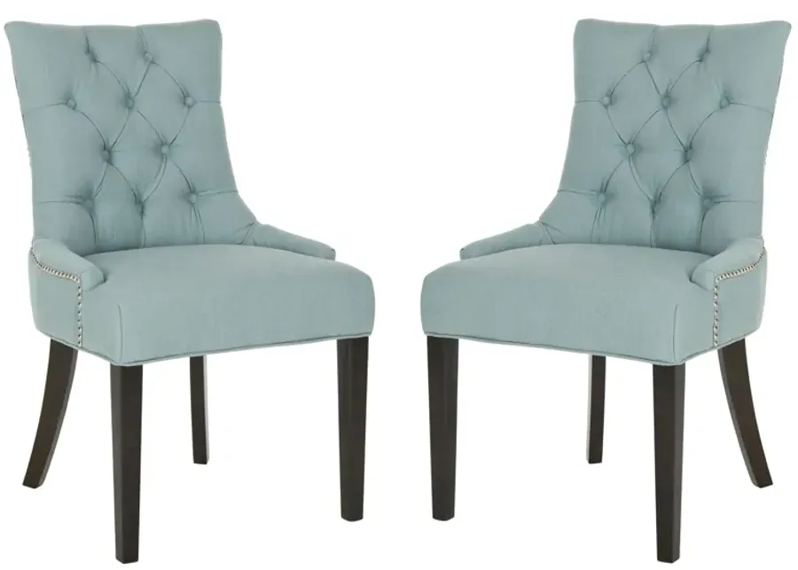 Abby Dining Chairs: Set of 2 in Sky Blue by Safavieh