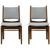 Wembley Chair: Set of 2 in Studio Gray by New Pacific Direct