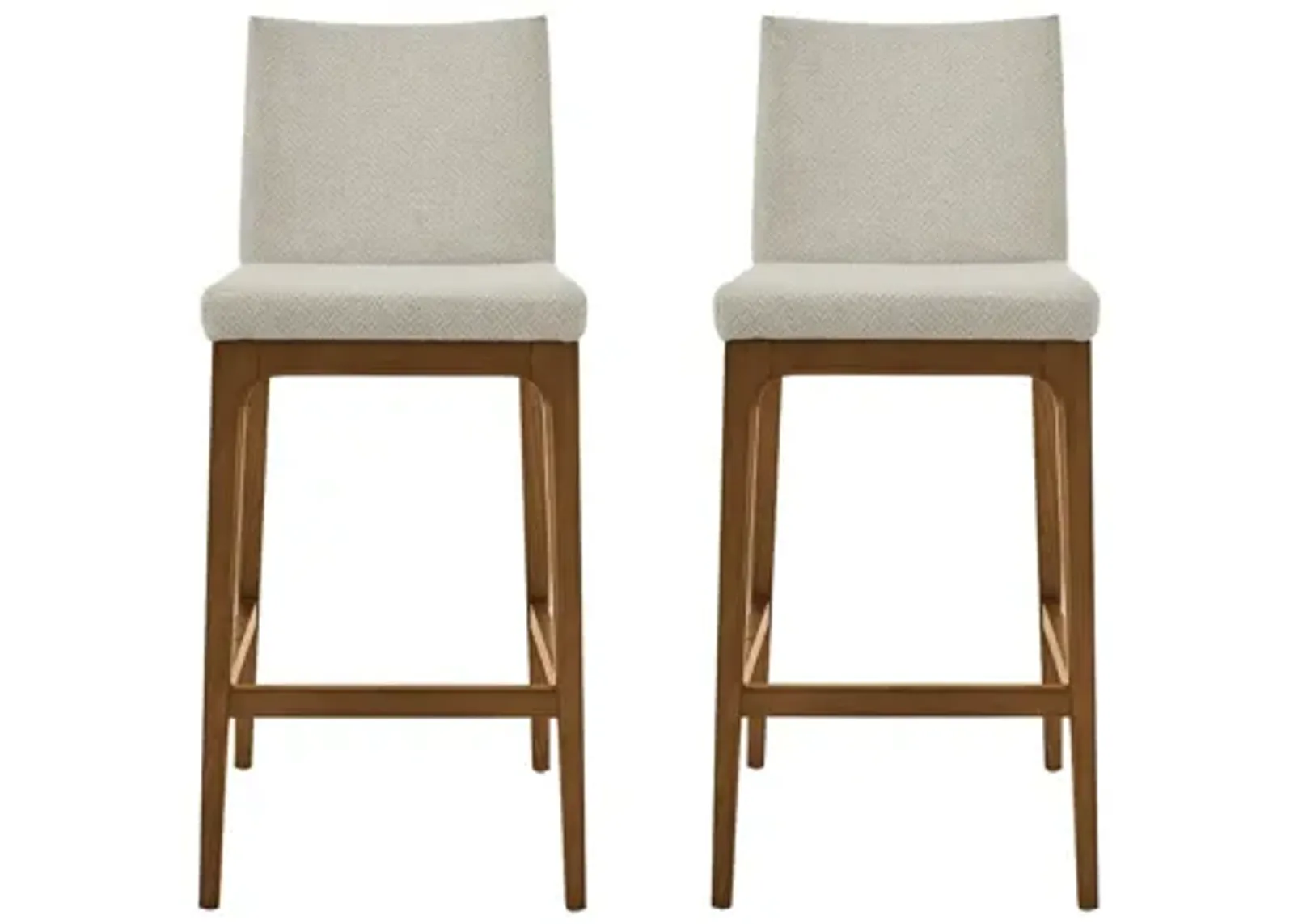 Devon Counter Stool: Set of 2 in Cardiff Cream by New Pacific Direct