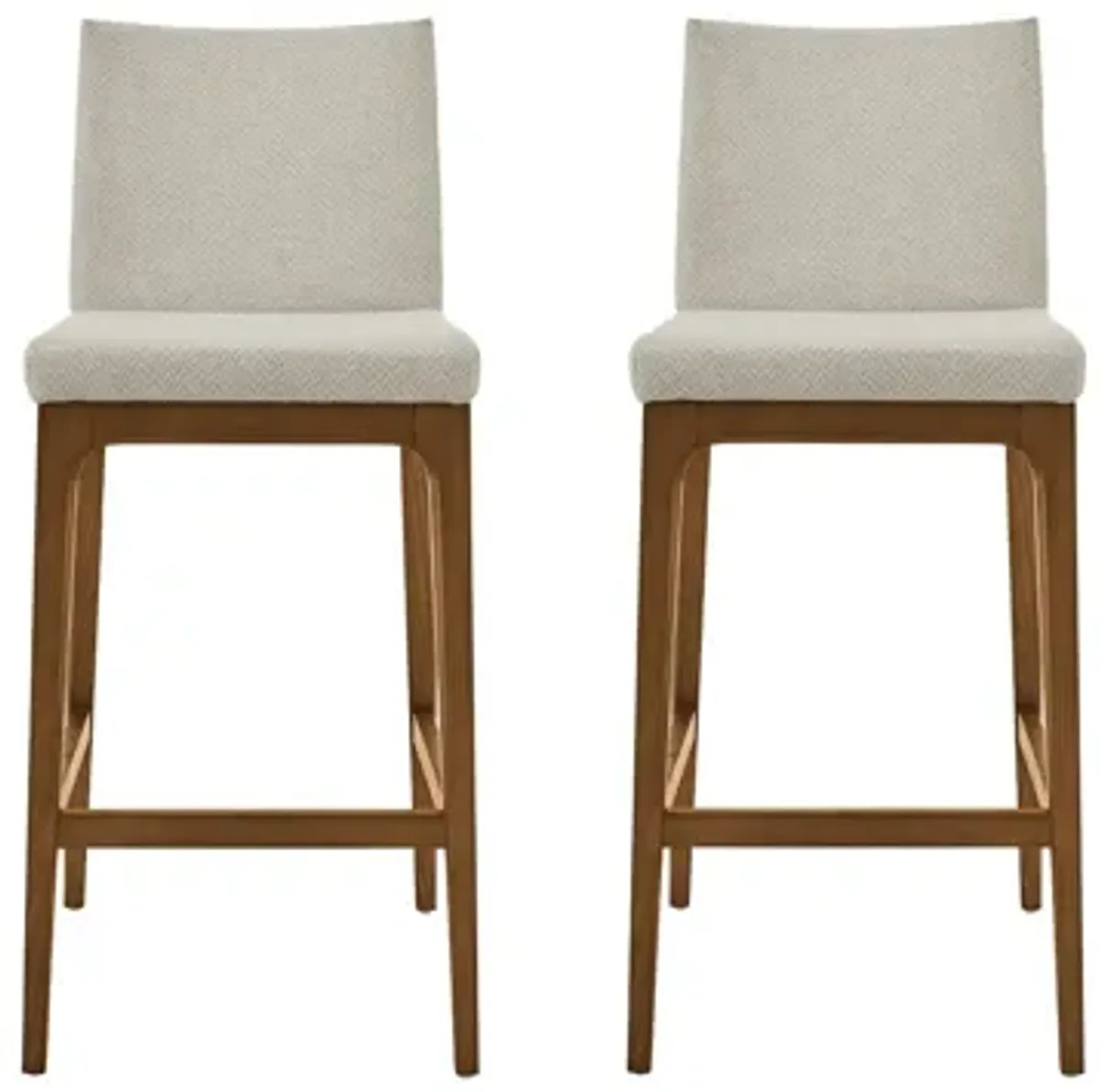 Devon Counter Stool: Set of 2 in Cardiff Cream by New Pacific Direct