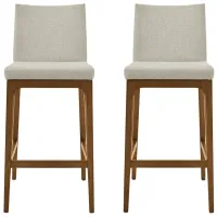 Devon Counter Stool: Set of 2 in Cardiff Cream by New Pacific Direct