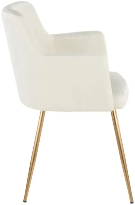 Andrew Dining Chair - Set of 2 in Cream by Lumisource