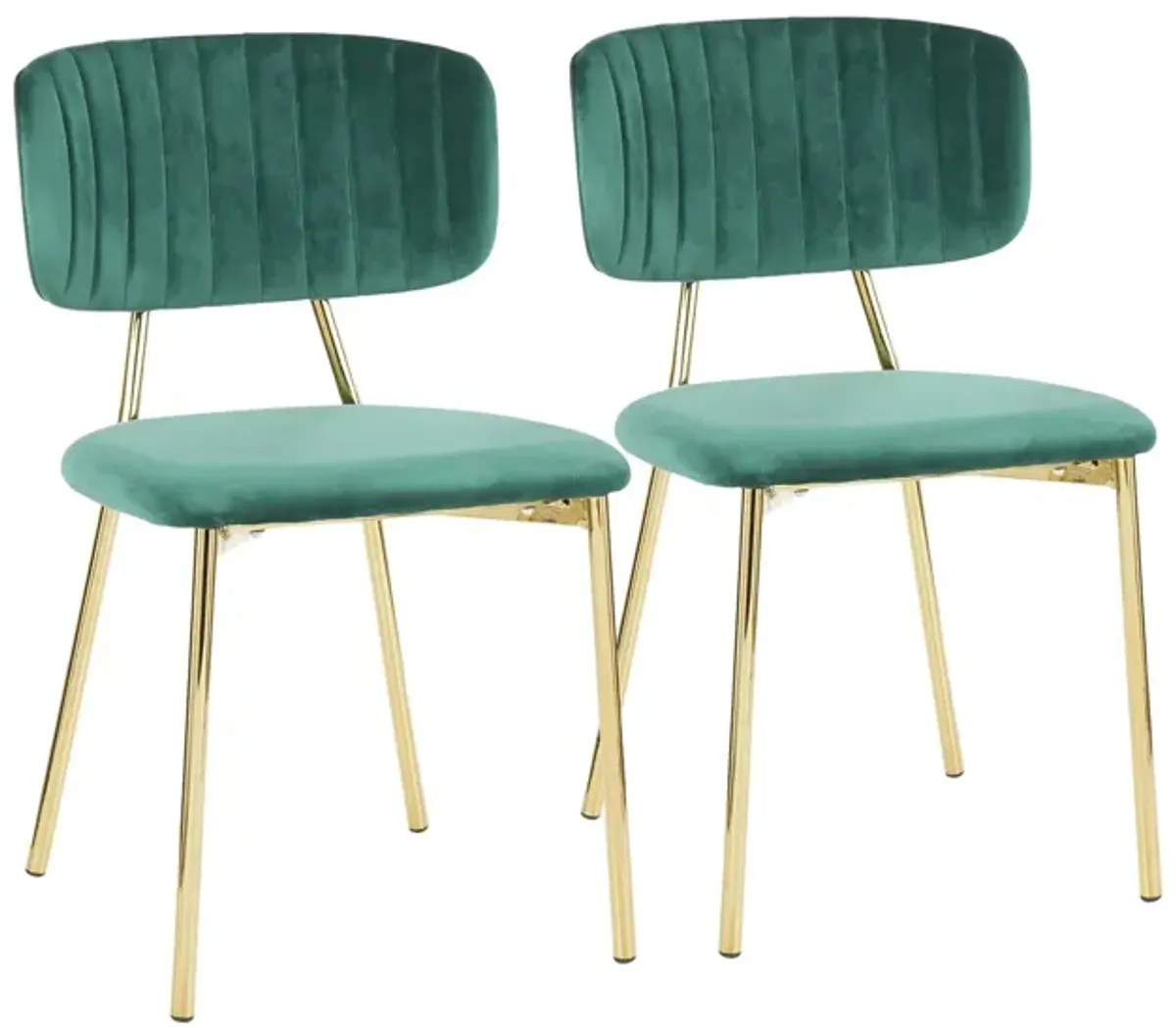 Bouton Chair - Set of 2 in Green by Lumisource