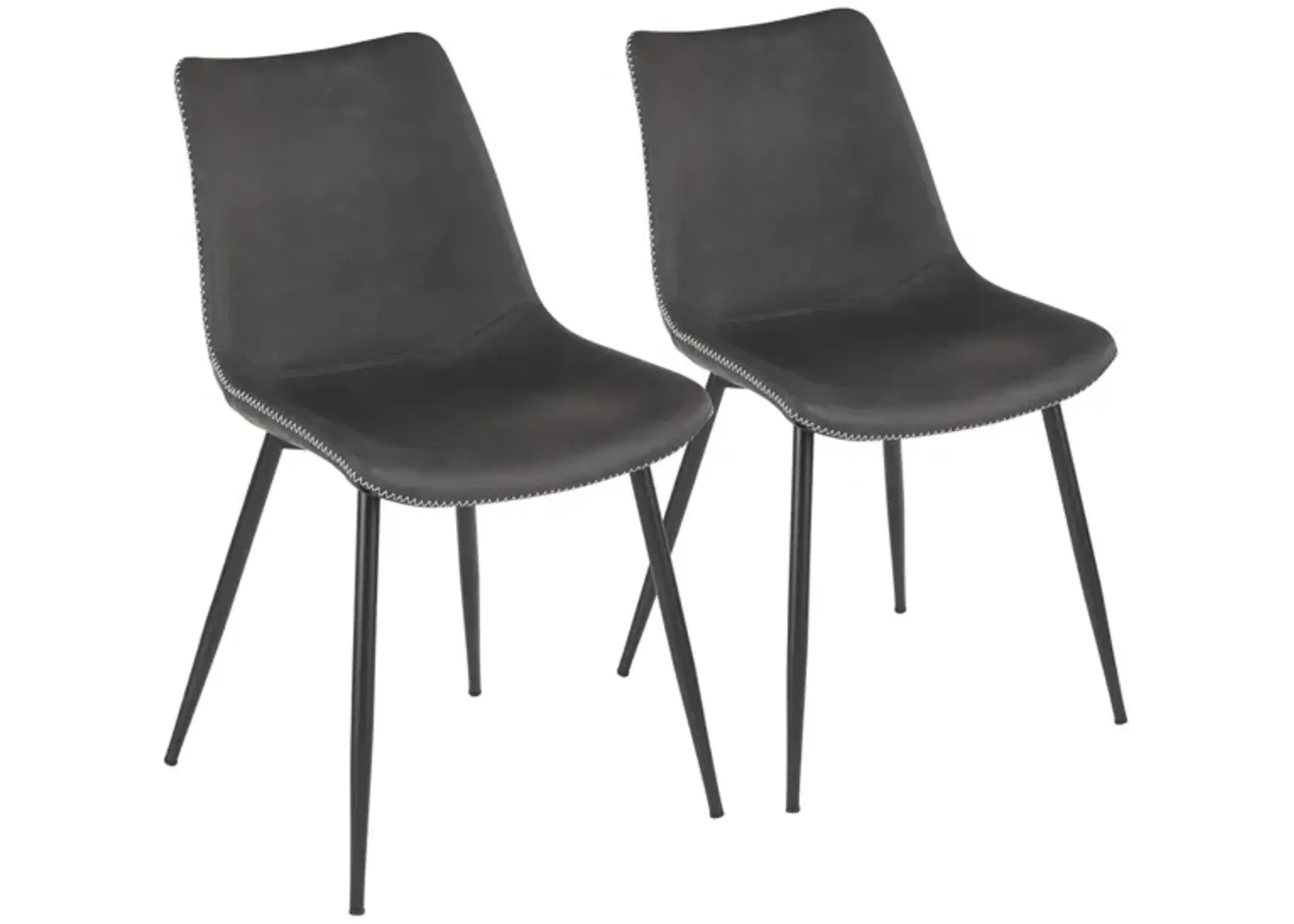 Durango Dining Chair - Set of 2 in Grey by Lumisource