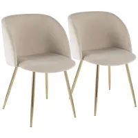 Fran Chair - Set of 2 in Cream by Lumisource