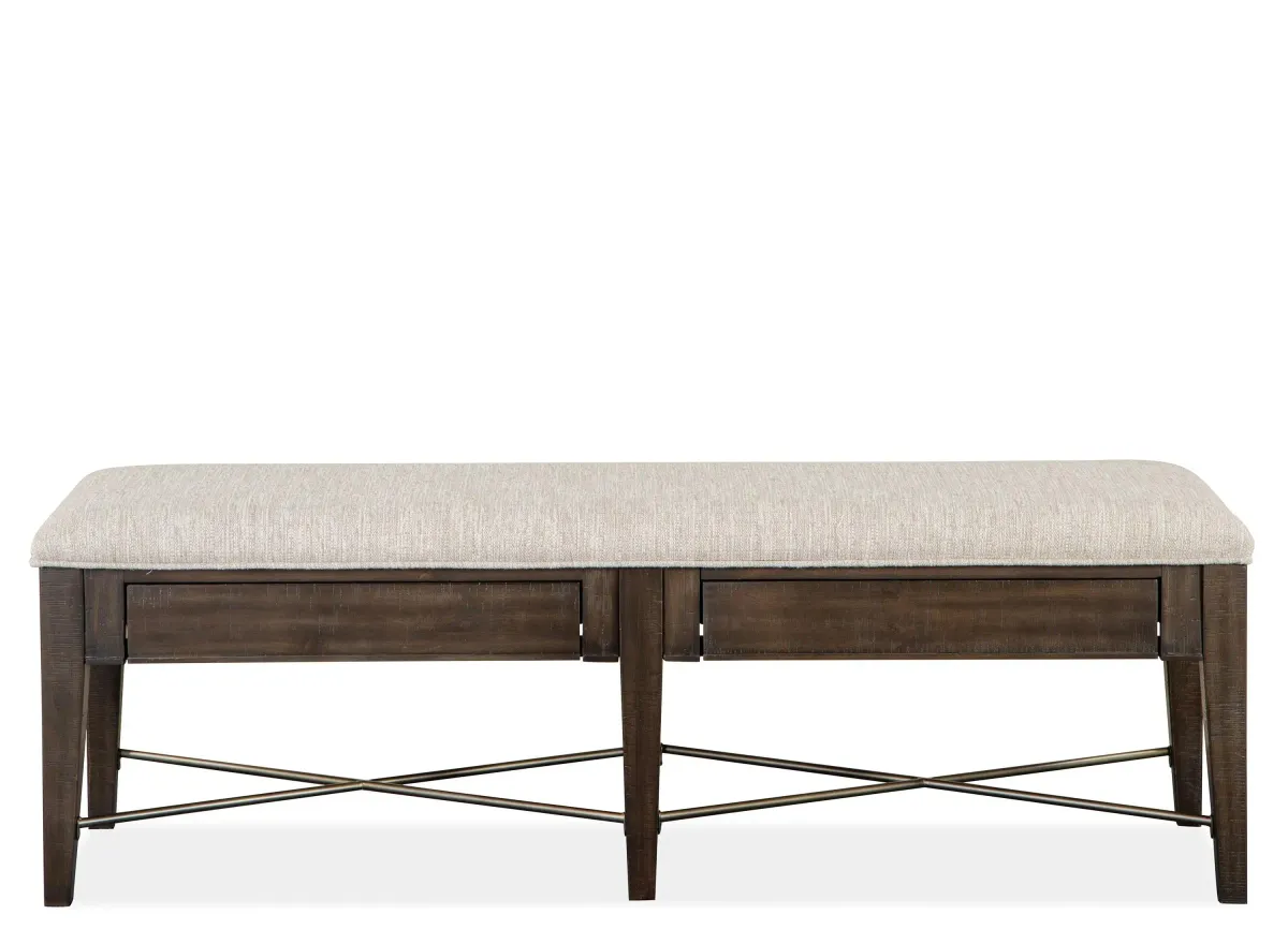 Westley Falls Bench in Graphite by Magnussen Home